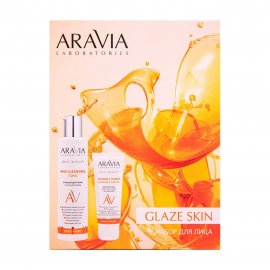 Aravia Laboratories Набор Glaze Skin Тоник 200мл+Крем для сияния кожи лица 50мл