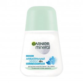 Garnier Body Mineral Дезодорант-антиперспирант ролик Антибактериальный эффект 48ч 50мл