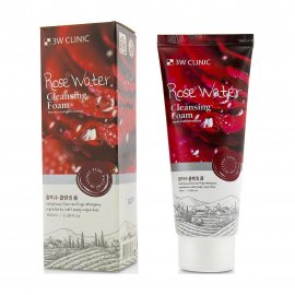 3W Clinic Rose Water Пенка для умывания лица с розовой водой 100мл