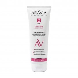Aravia Laboratories Кондиционер для кудрявых волос с протеинами шелка 250мл