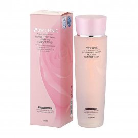 3W Clinic Flower Effect Extra Тонер для лица с цветочными экстрактами 150мл