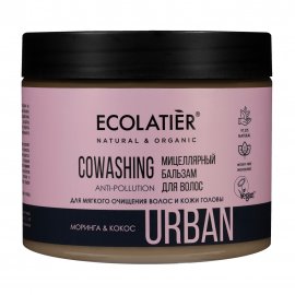 Ecolatier Urban Ковошинг-бальзам мицеллярный для волос Моринга и кокос 380мл
