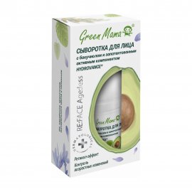 Green Mama Re:Face Сыворотка для лица c бакучиолом и запатентованным активом Hydrovance 15мл