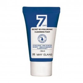 May Island 7 Days Secret 4D Hyaluronic Пенка для умывания с гиалуроновой кислотой 30мл
