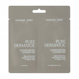 Vivienne Sabo SC Pure Dermatol (Чистая дерматология) Полоски двухступенчатые от черных точек 2шт