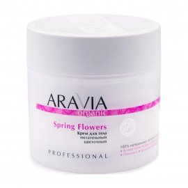 Aravia Organic Крем питательный цветочный для тела 300мл
