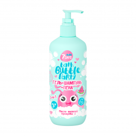 7Days Гель+шампунь+пена 3в1 Bath Bubble Party Арбуз 400мл