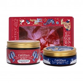L'Cosmetics Christmas Spirit Набор Волшебные текстуры Скраб для тела 250гр+Крем сливочный 150гр