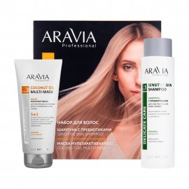 Aravia Professional Набор Hair Relax Шампунь 420мл+Маска мультиактивная 200мл