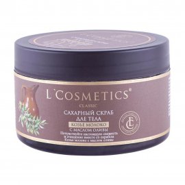 L'Cosmetics Скраб сахарный для тела Козье молоко с маслом оливы 250мл