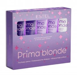 Estel Prima Blond Коллекция шампуней и масок для волос 30мл*5шт