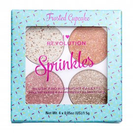 I Heart Revolution Палетка румяна+хайлайтер Frosted Cupcake