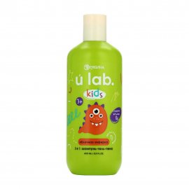Ural Lab Kids Шампунь-гель-пена 3в1 Яблочная зефирка 3+ 400мл
