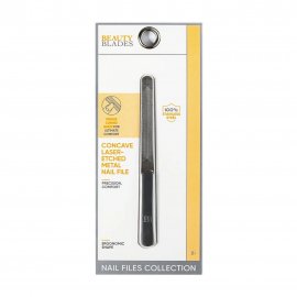 Beauty Blades Пилка маникюрная металлическая двусторонняя угловая форма