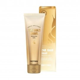 PrettySkin Total Solution 24K Gold Пилинг-гель с 24К золотом и муцином улитки 150мл