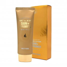 PrettySkin Total Solution SPF50+ Крем-праймер солнцезащитный с муцином улитки 70гр