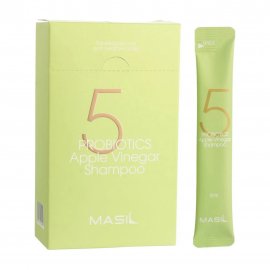 Masil 5 Probiotics Apple Vinegar Шампунь с 5 видами пробиотиков и яблочным уксусом 8мл*1шт