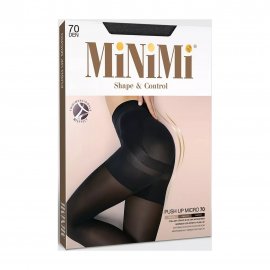 Minimi Колготки Push Up Micro 3D 70 den 2-S Carbone