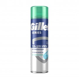 Gillette Men Series Гель восстанавливающий для бритья для чувствительной кожи Зеленый чай 200мл