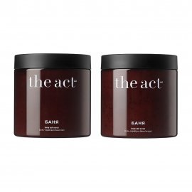The Act Баня Набор Соль-скраб для бани Лес 500гр+Соль-скраб для бани Ягоды 500гр