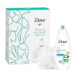 Dove Набор Нежное очищение Гель для душа 250мл+Мочалка