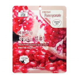 3W Clinic Fresh Маска тканевая для лица Pomegranate 23мл