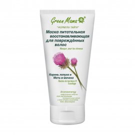 Green Mama Формула Тайги Маска для поврежденных волос Корень лопуха и Мать-и-Мачеха 150мл