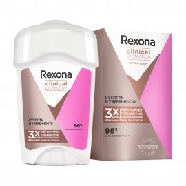 Rexona Clinical Protection Дезодорант-антиперспирант стик Сухость и уверенность 45мл