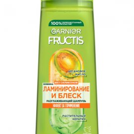 Garnier Fructis Шампунь разглаживающий Ламинирование и блеск с аргановым маслом