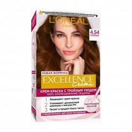 L'Oreal Paris Excellence Краска для волос 4.54 Богатый медный