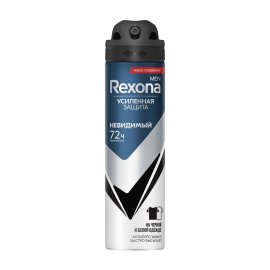 Rexona Men Усиленная защита Дезодорант-антиперспирант спрей Невидимый на черном и белом 150мл