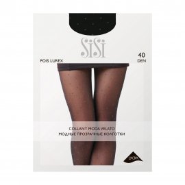 Sisi Колготки Pois Lurex 40 den S/M Blu/Argento