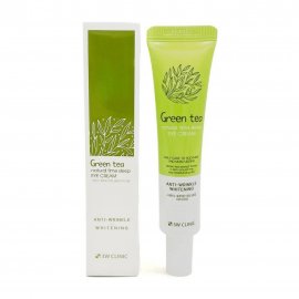 3W Clinic Green Tea Natural Time Крем ночной для кожи вокруг глаз Зеленый чай 40мл
