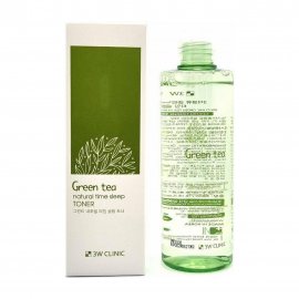 3W Clinic Green Tea Natural Time Тонер ночной с экстрактом зеленого чай 300мл