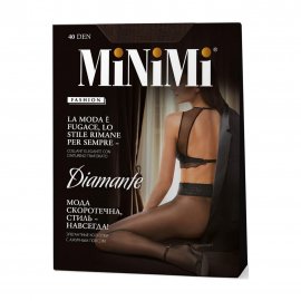 Minimi Колготки Diamante кружевной пояс 40 den