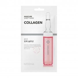 Missha Mascure Маска тканевая с коллагеном для эластичности кожи лица 28мл