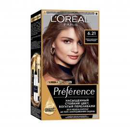 L'Oreal Paris Preference Краска для волос 6.21 Светло-каштановый перламутровый