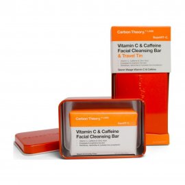 Carbon Theory Мыло для лица в мыльнице с витамином С и кофеином 80гр