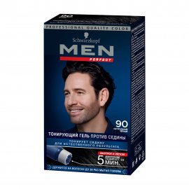 Schwarzkopf Men Perfect Гель тонирующий 90 Натуральный черный
