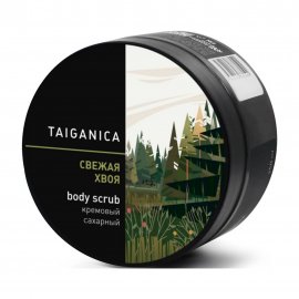 Taiganica Скраб сахарный для тела Свежая хвоя 250гр