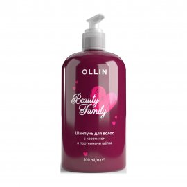 Ollin Beauty Family Шампунь для волос с кератином и протеинами шелка 500мл