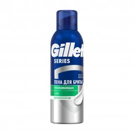 Gillette Уход Пена успокаивающая для бритья для чувствительной кожи Series с алоэ 200мл