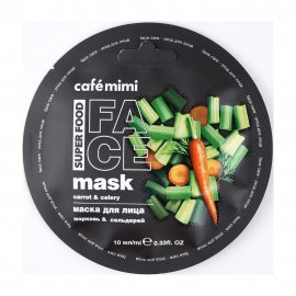 Cafe Mimi Superfood Маска для лица Морковь и сельдерей 10мл