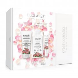 Ecolatier Organic Wild Rose Набор Гель для лица+Молочко для лица+Крем дневной для лица