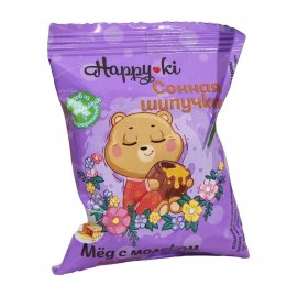 Laboratory Katrin Happy-ki Средство шипучее для ванн Сонная шипучка Мед с молоком 40гр