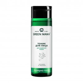 Green Mama Формула Тайги Тоник для жирной кожи лица Брусника и чистотел 200мл