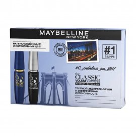 Maybelline Набор Classic Volum' Express Тушь 3D Volume+Тушь Volume Extra Black