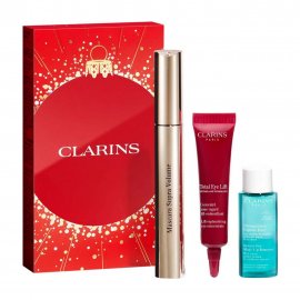 Clarins Набор Тушь 01+Лифтинг-концентрат для кожи вокруг глаз 7мл+Лосьон для снятия макияжа 10мл