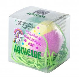 Laboratory Katrin Соль шипучая для ванны Радужный плавающий шар Aguacade 130гр