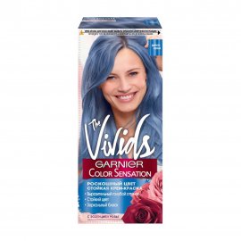 Garnier Color Sensation Роскошь цвета The Vivids Краска для волос с перламутром Дымчато-голубой